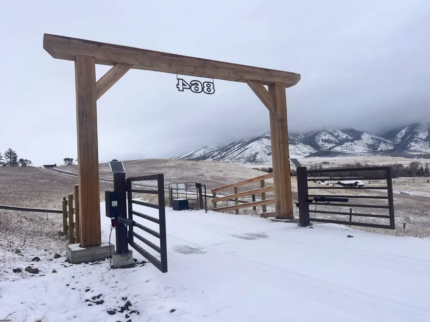 Automatic Opening Gates project by Montana Ranch & Land in Southwest Montana — photo 1