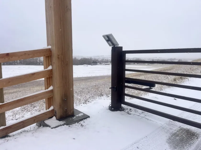 Automatic Opening Gates project by Montana Ranch & Land in Southwest Montana — photo 3
